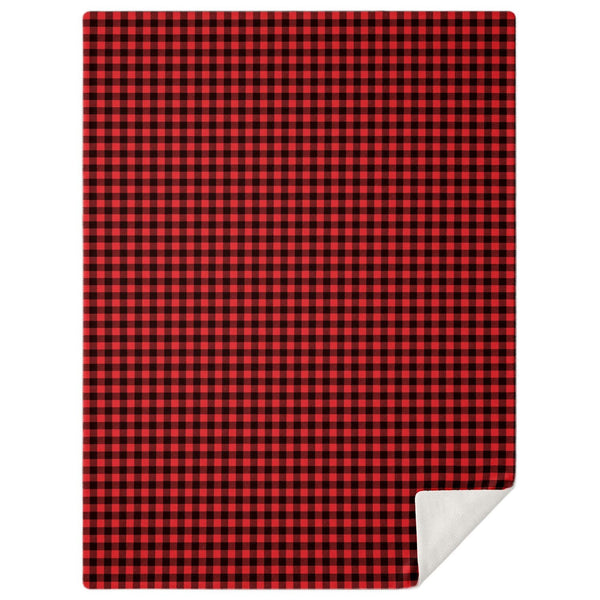 65 MCMLXV Red Buffalo Plaid Print Microfleece Blanket - 65mcmlxv