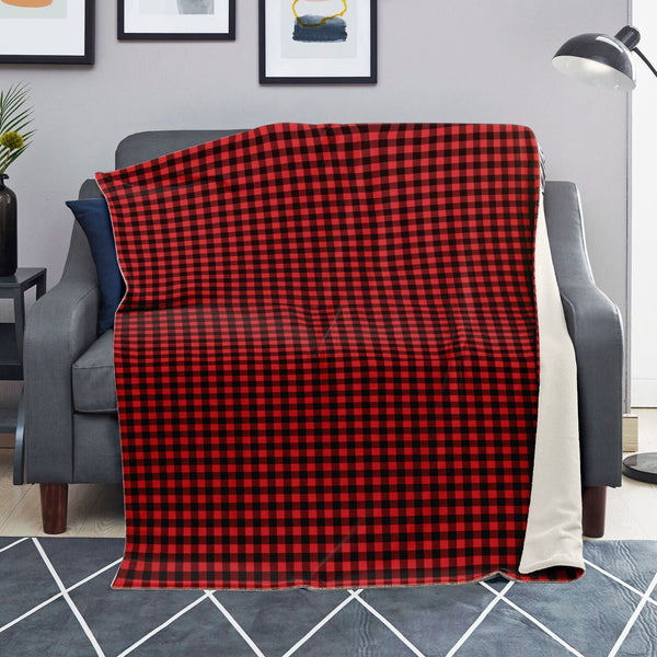 65 MCMLXV Red Buffalo Plaid Print Microfleece Blanket - 65mcmlxv