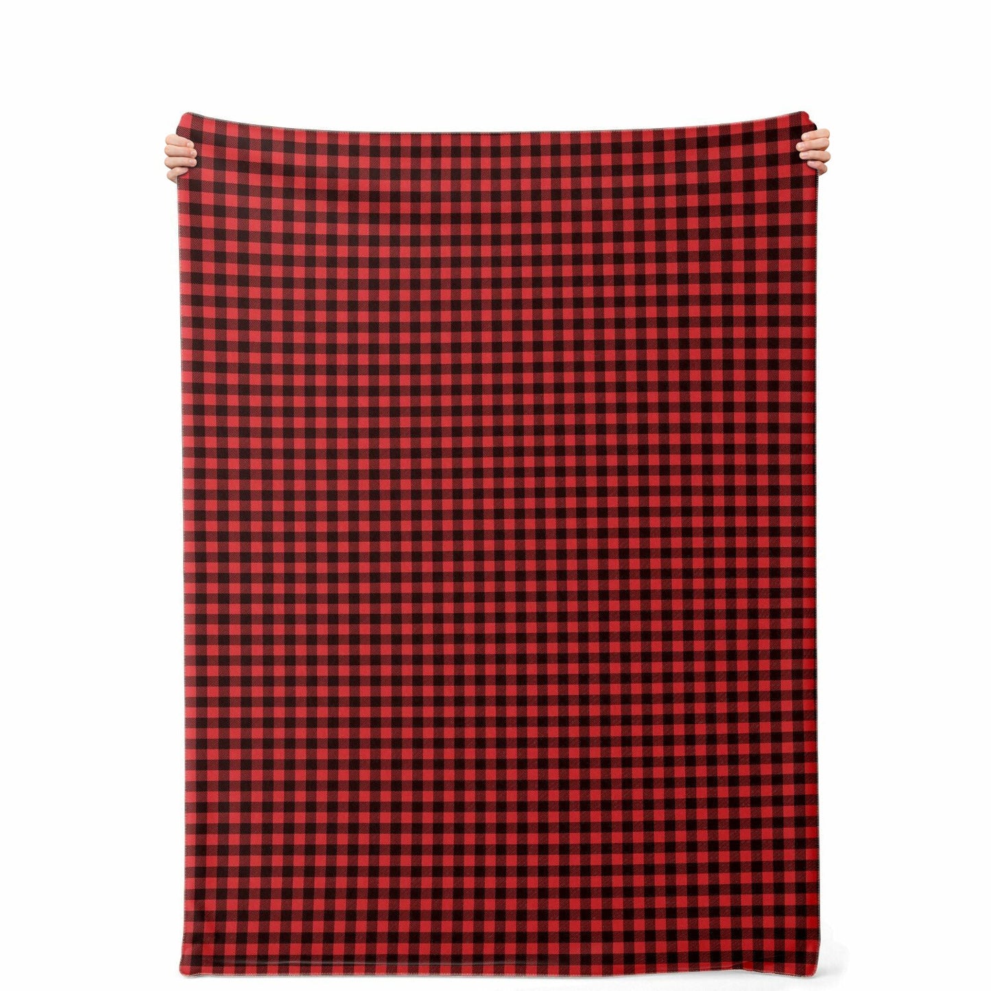 65 MCMLXV Red Buffalo Plaid Print Microfleece Blanket - 65mcmlxv