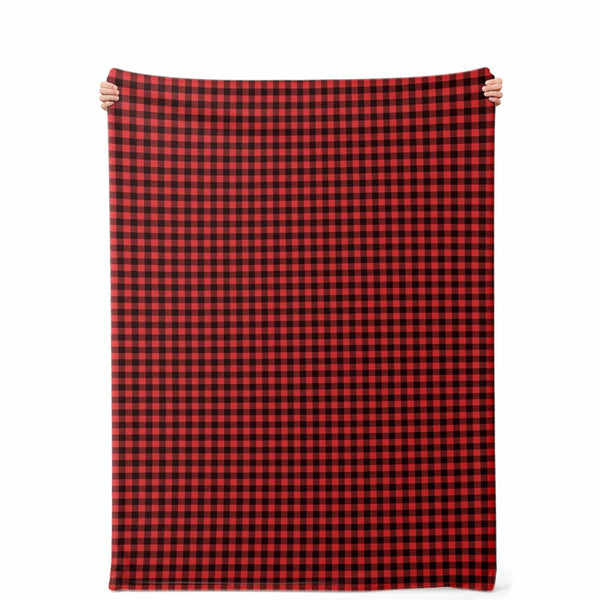 65 MCMLXV Red Buffalo Plaid Print Microfleece Blanket - 65mcmlxv
