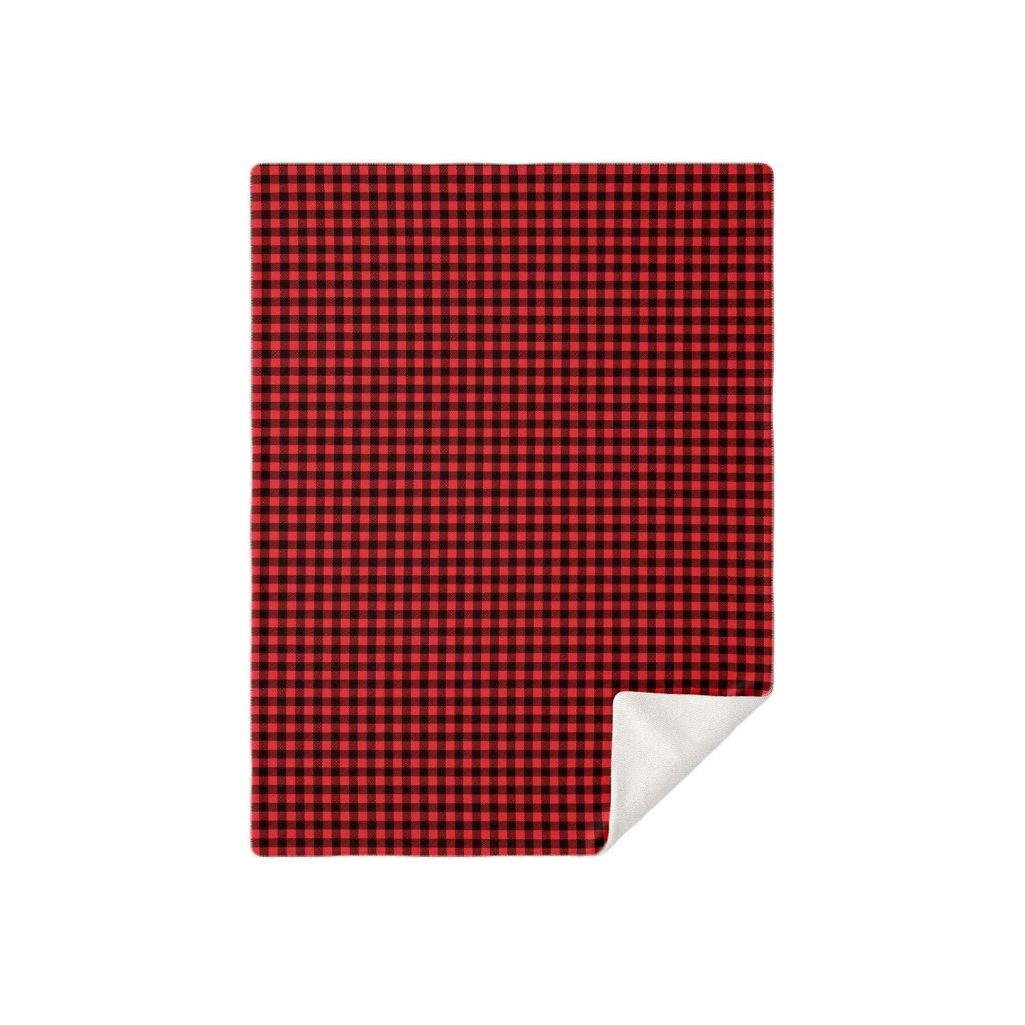 65 MCMLXV Red Buffalo Plaid Print Microfleece Blanket - 65mcmlxv