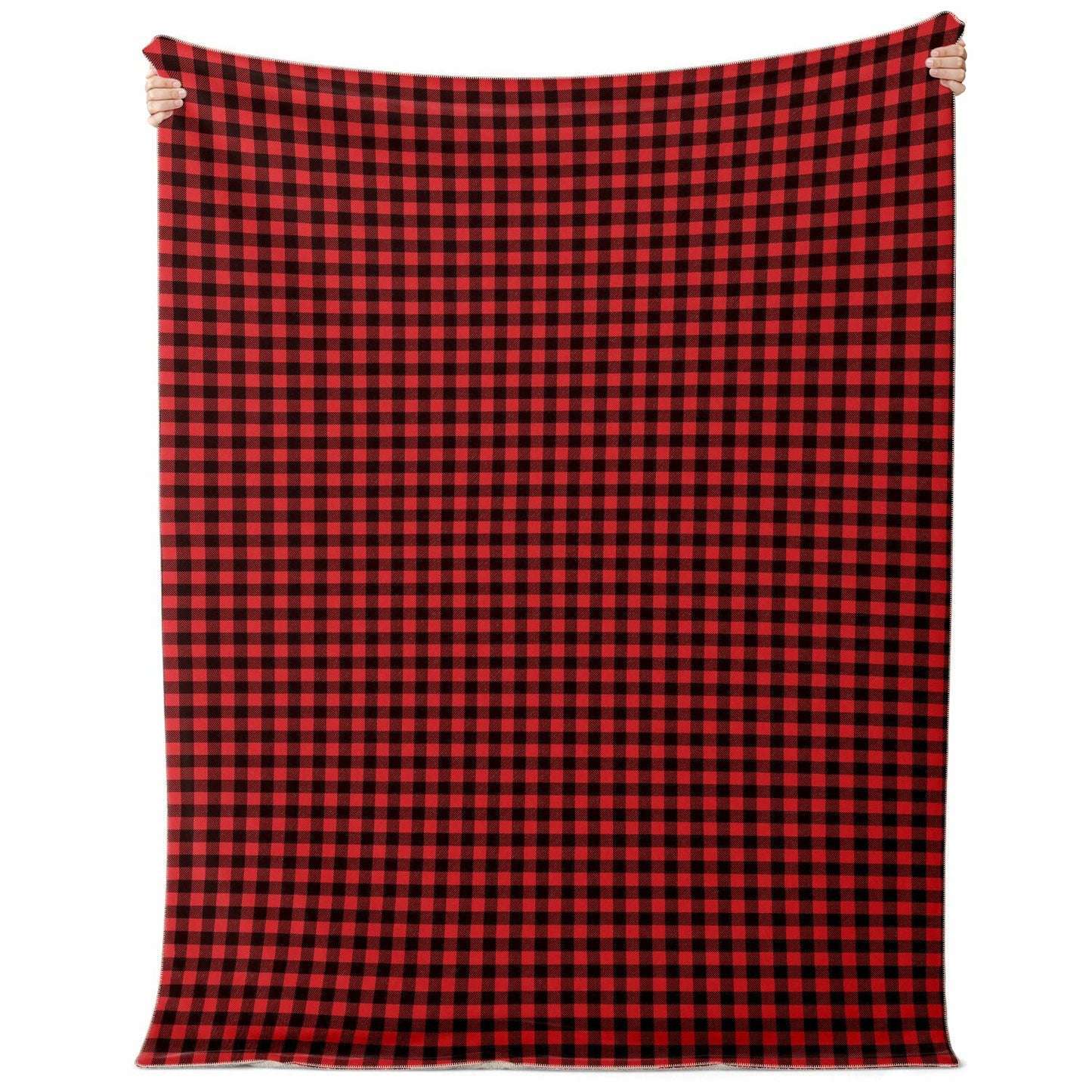 65 MCMLXV Red Buffalo Plaid Print Microfleece Blanket - 65mcmlxv