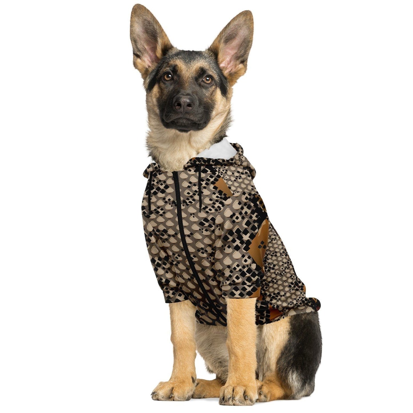 65 MCMLXV Snake Print Dog Zip Hoodie - 65mcmlxv