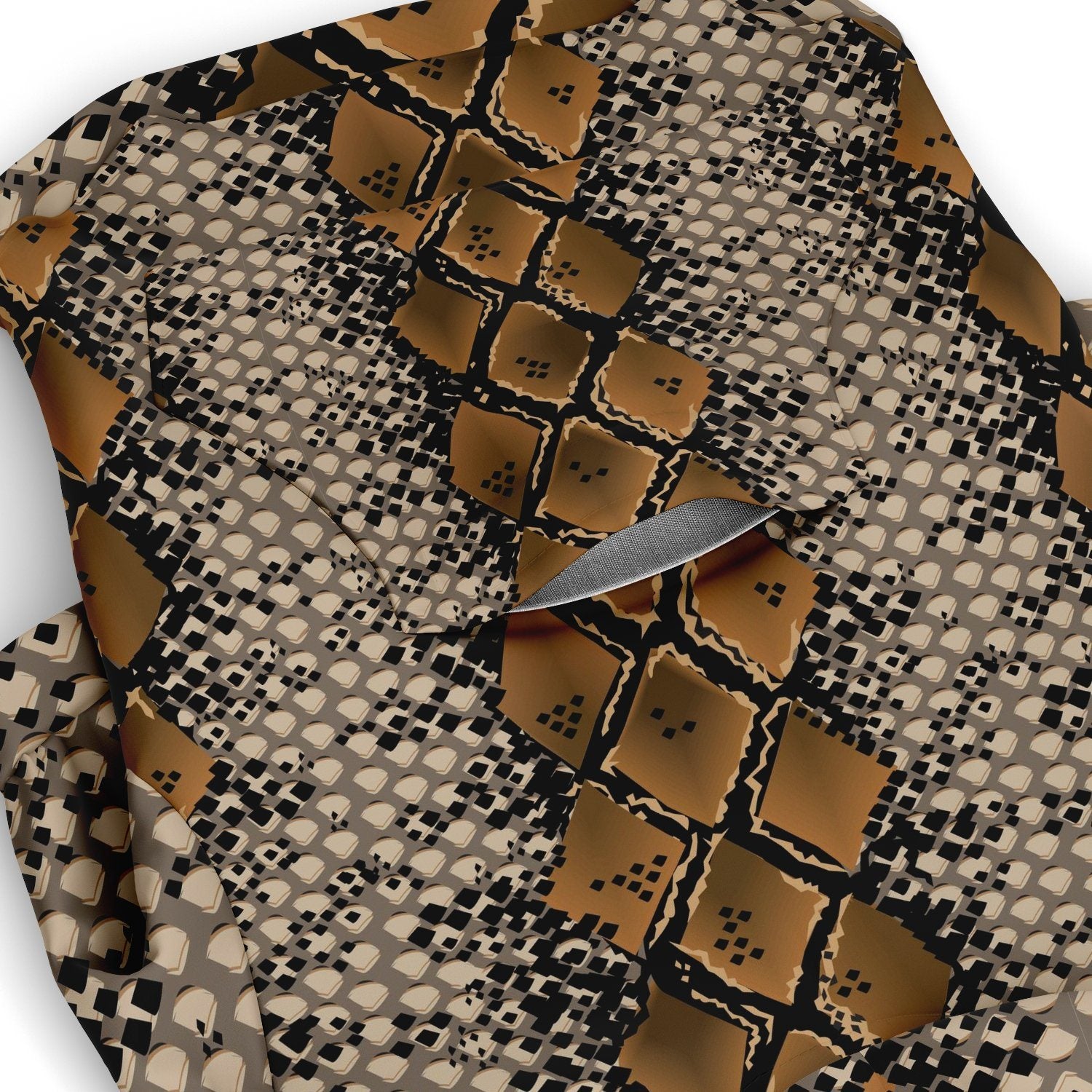 65 MCMLXV Snake Print Dog Zip Hoodie - 65mcmlxv