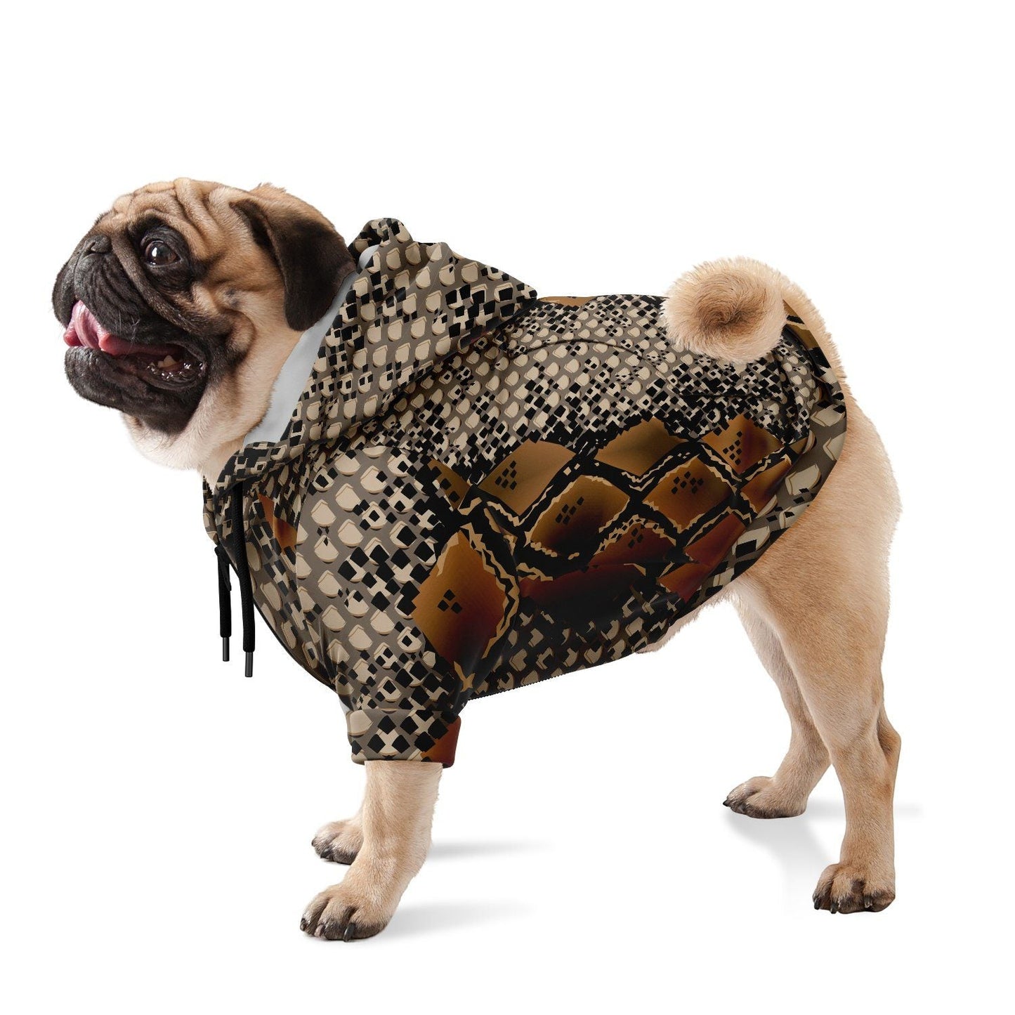 65 MCMLXV Snake Print Dog Zip Hoodie - 65mcmlxv