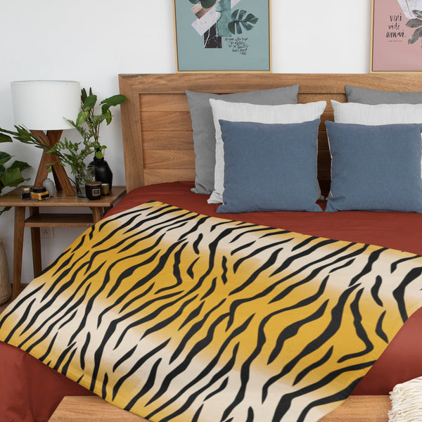 65 MCMLXV Tiger Print Microfleece Blanket - 65mcmlxv