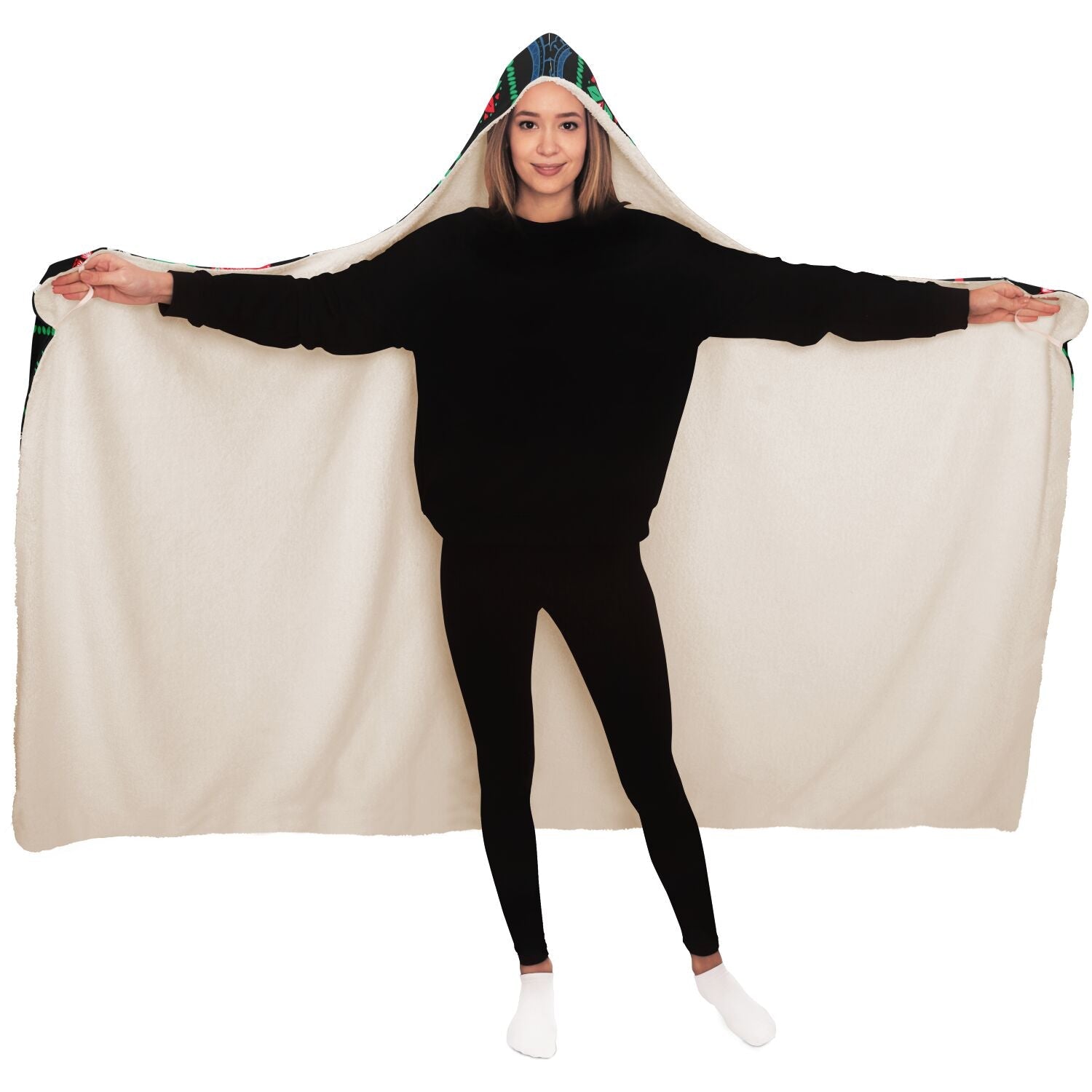 65 MCMLXV Unisex ABBA Inspired Scandinavian Christmas Hooded Blanket - 65mcmlxv
