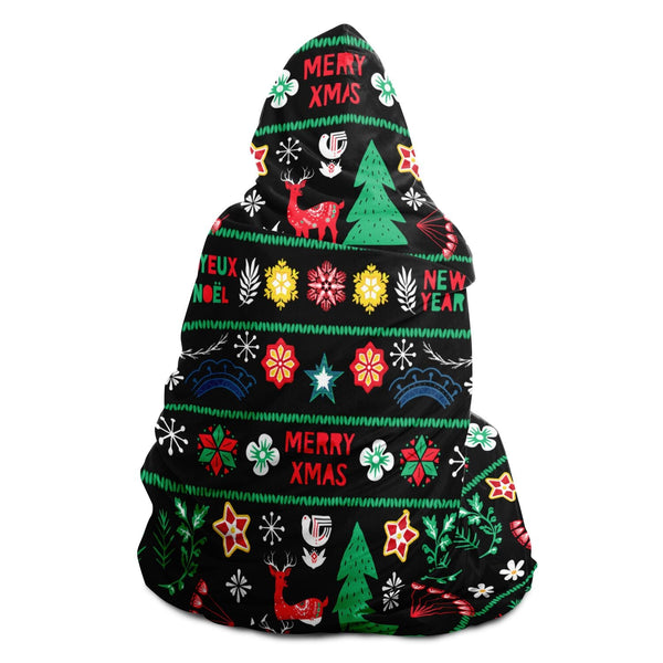 65 MCMLXV Unisex ABBA Inspired Scandinavian Christmas Hooded Blanket - 65mcmlxv