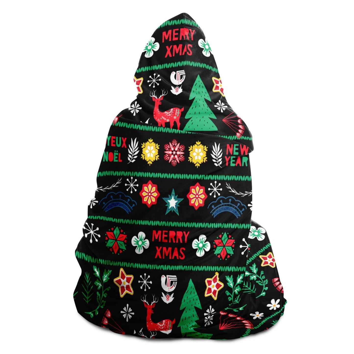 65 MCMLXV Unisex ABBA Inspired Scandinavian Christmas Hooded Blanket - 65mcmlxv