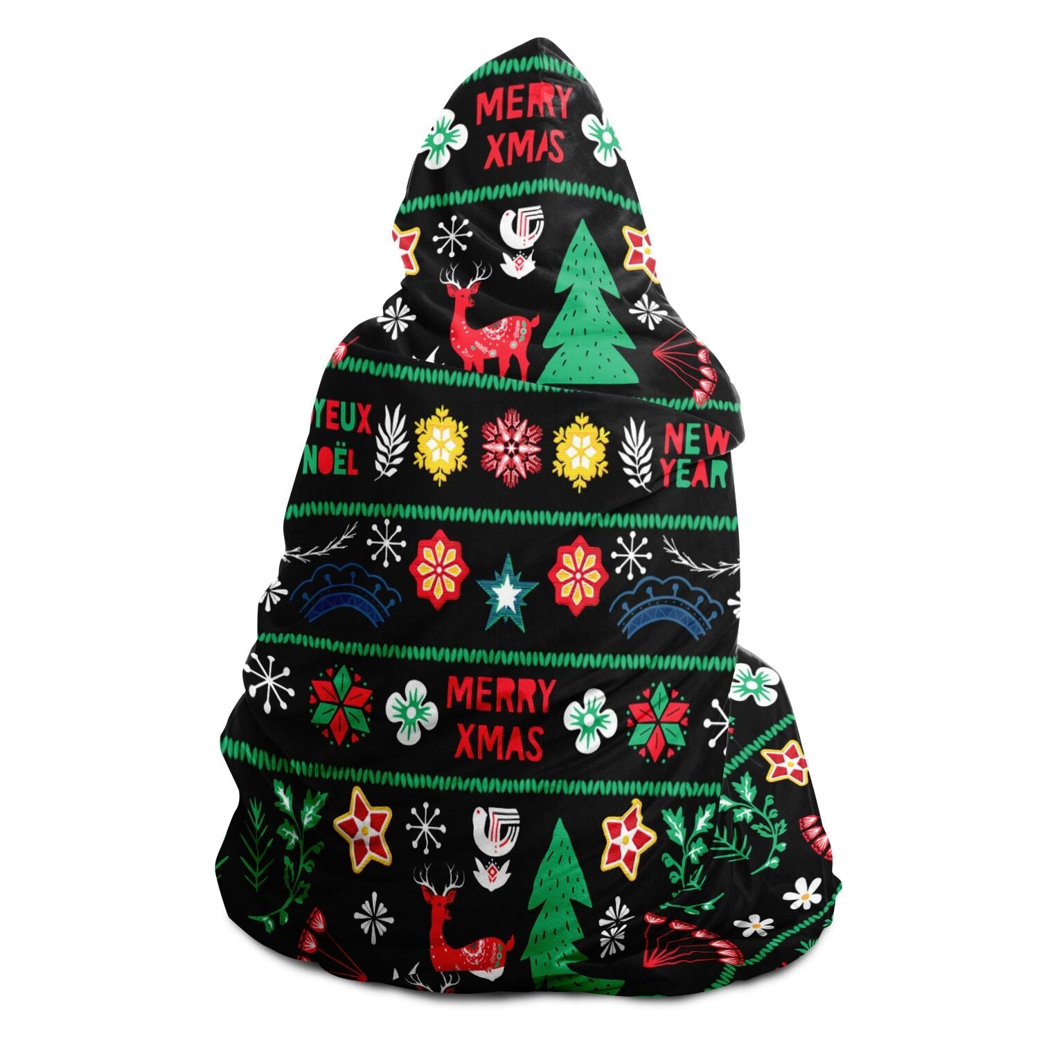 65 MCMLXV Unisex ABBA Inspired Scandinavian Christmas Hooded Blanket - 65mcmlxv