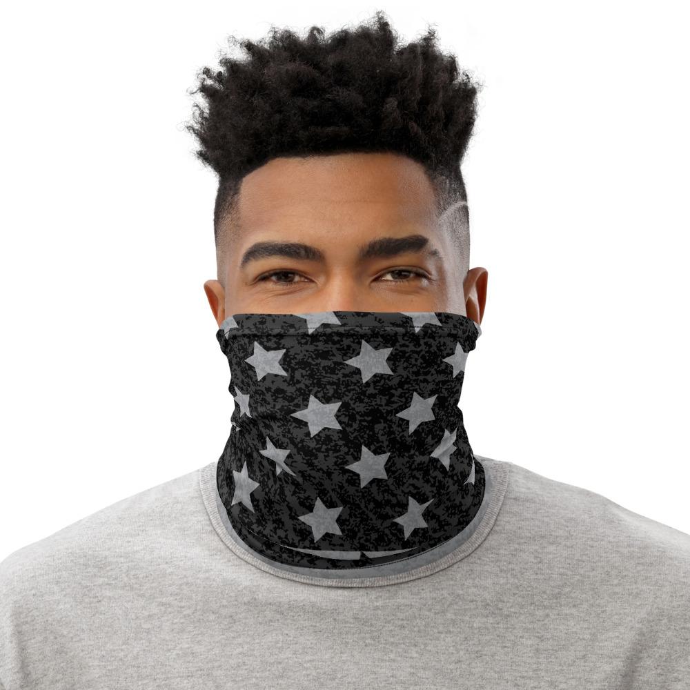 65 MCMLXV Unisex Americana Black USA Flag Print Neck Gaiter - 65mcmlxv
