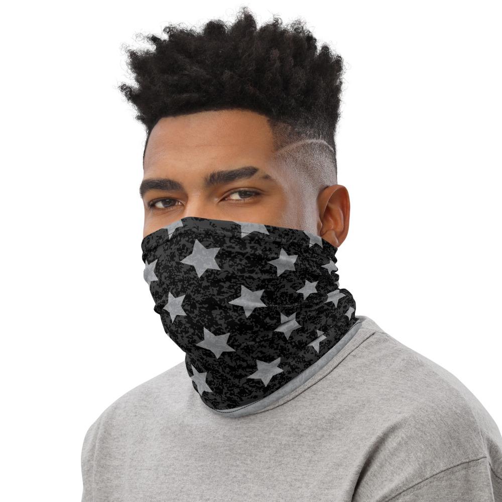 65 MCMLXV Unisex Americana Black USA Flag Print Neck Gaiter - 65mcmlxv