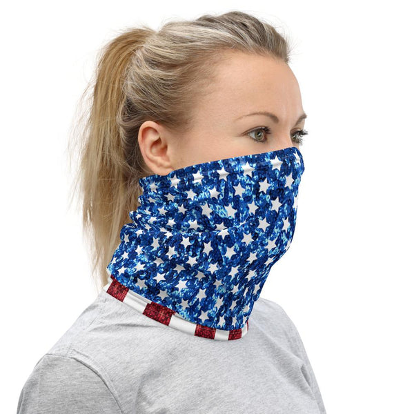 65 MCMLXV Unisex Americana USA Flag Print Neck Gaiter - 65mcmlxv