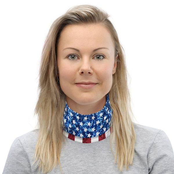 65 MCMLXV Unisex Americana USA Flag Print Neck Gaiter - 65mcmlxv