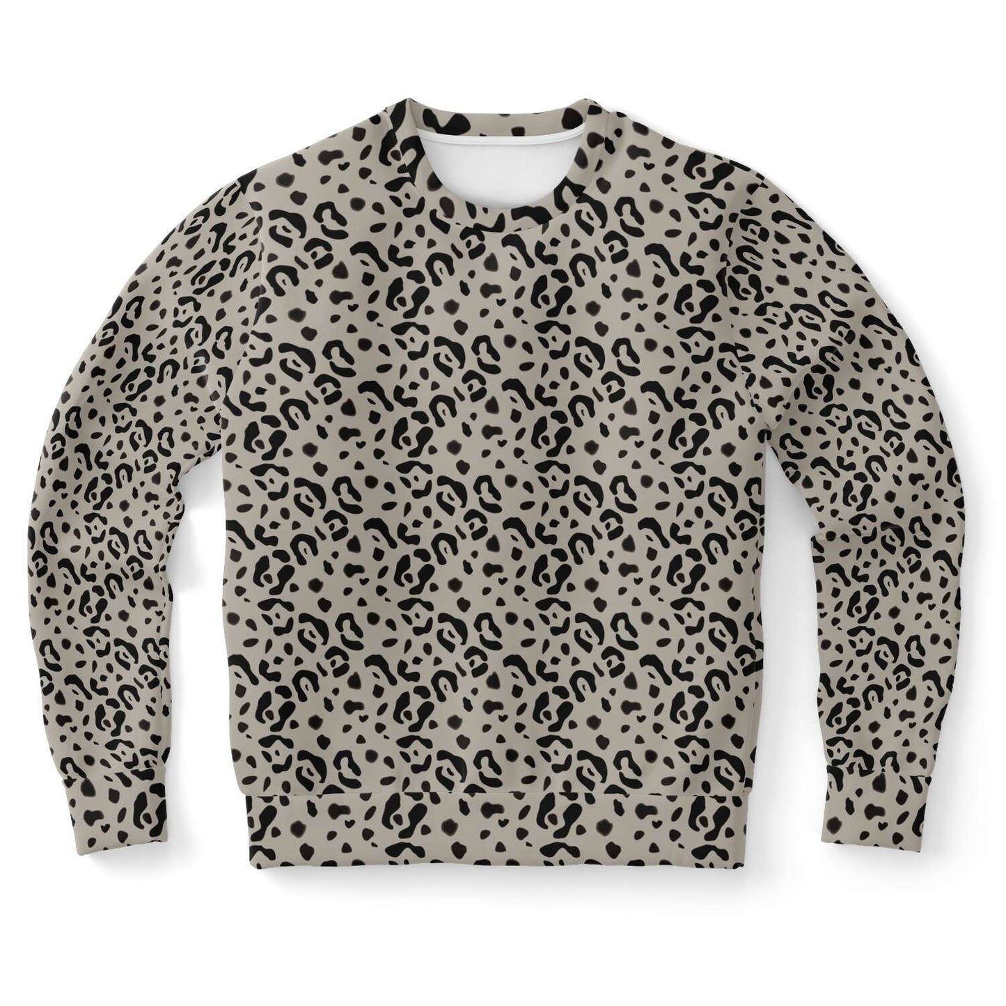 65 MCMLXV Unisex Beige Cheetah Animal Print Sweatshirt Jumper - 65mcmlxv
