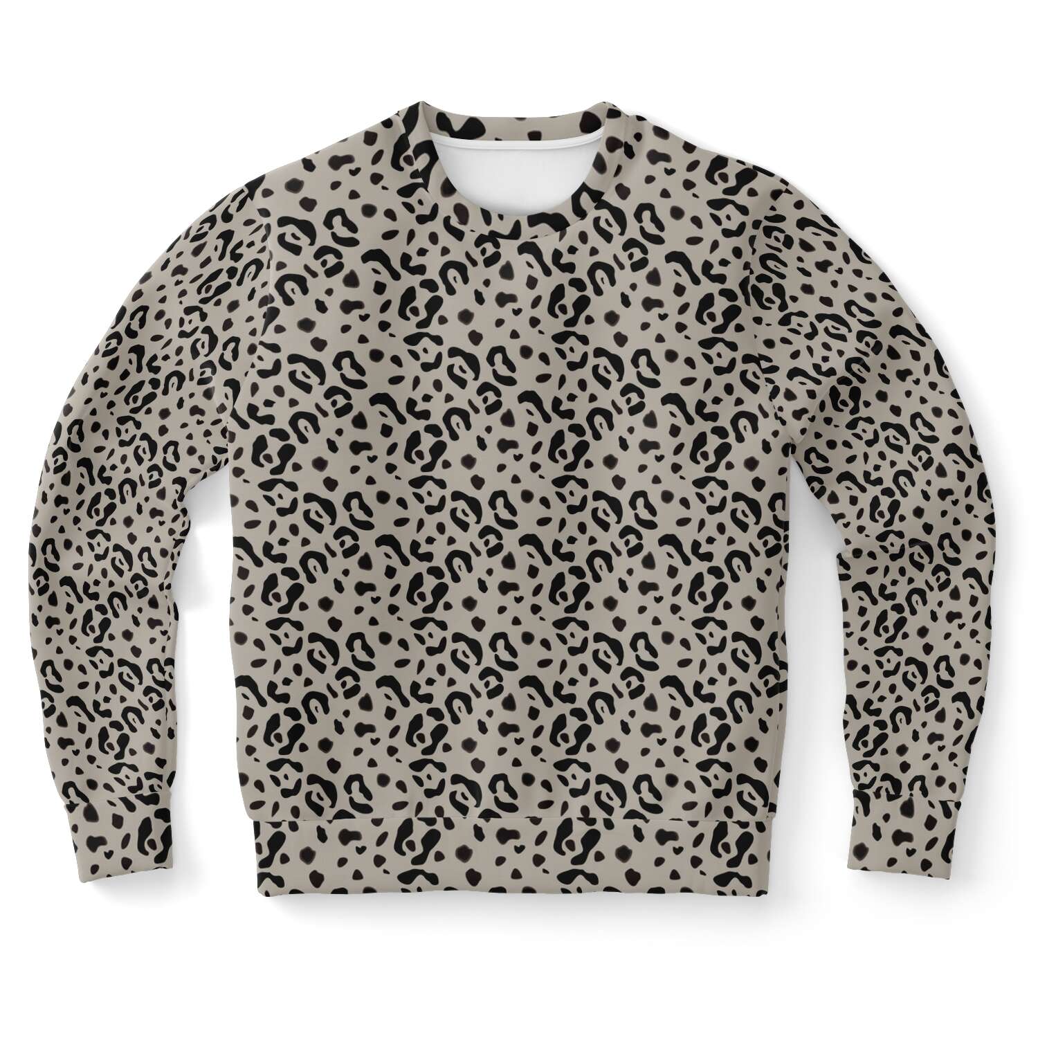 65 MCMLXV Unisex Beige Cheetah Animal Print Sweatshirt Jumper - 65mcmlxv