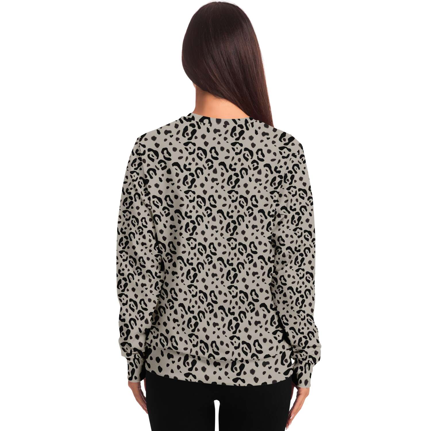 65 MCMLXV Unisex Beige Cheetah Animal Print Sweatshirt Jumper - 65mcmlxv