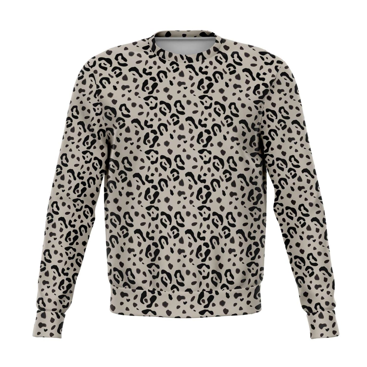 65 MCMLXV Unisex Beige Cheetah Animal Print Sweatshirt Jumper - 65mcmlxv