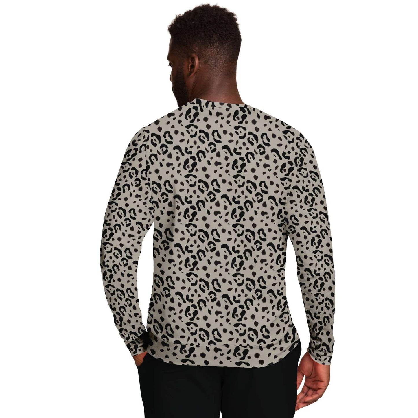 65 MCMLXV Unisex Beige Cheetah Animal Print Sweatshirt Jumper - 65mcmlxv
