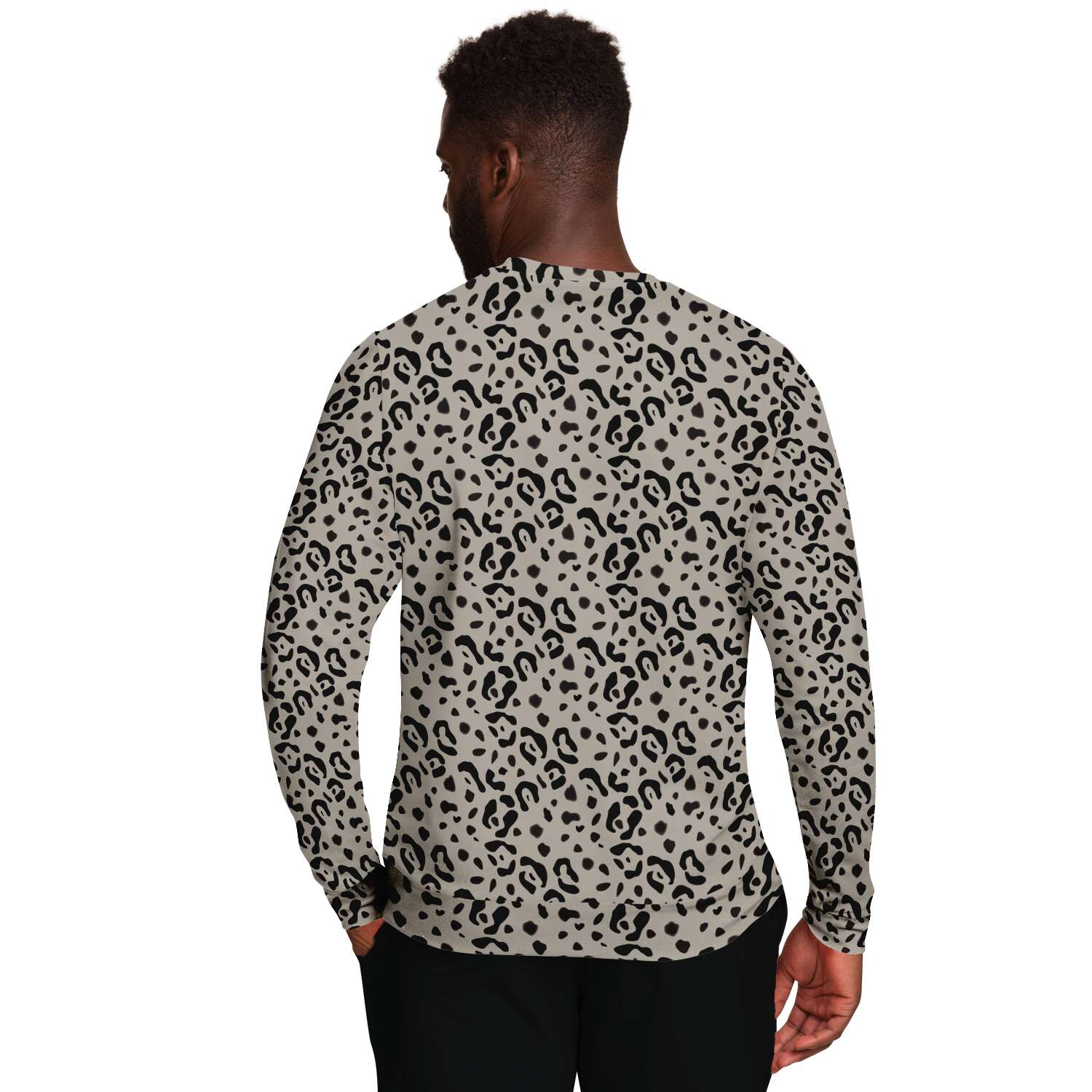 65 MCMLXV Unisex Beige Cheetah Animal Print Sweatshirt Jumper - 65mcmlxv