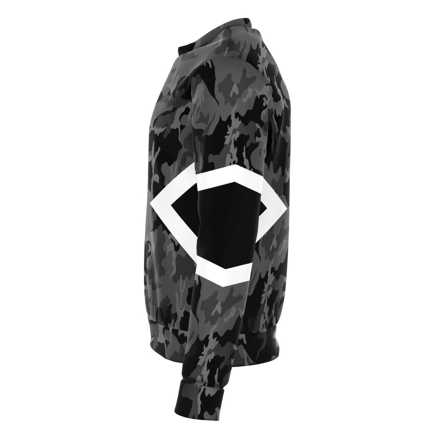 65 MCMLXV Unisex Black and White Chevron Camouflage Print Sweatshirt - 65mcmlxv
