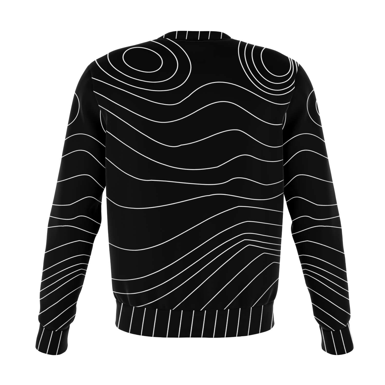 65 MCMLXV Unisex Black Digital Face Topography Print Sweatshirt - 65mcmlxv