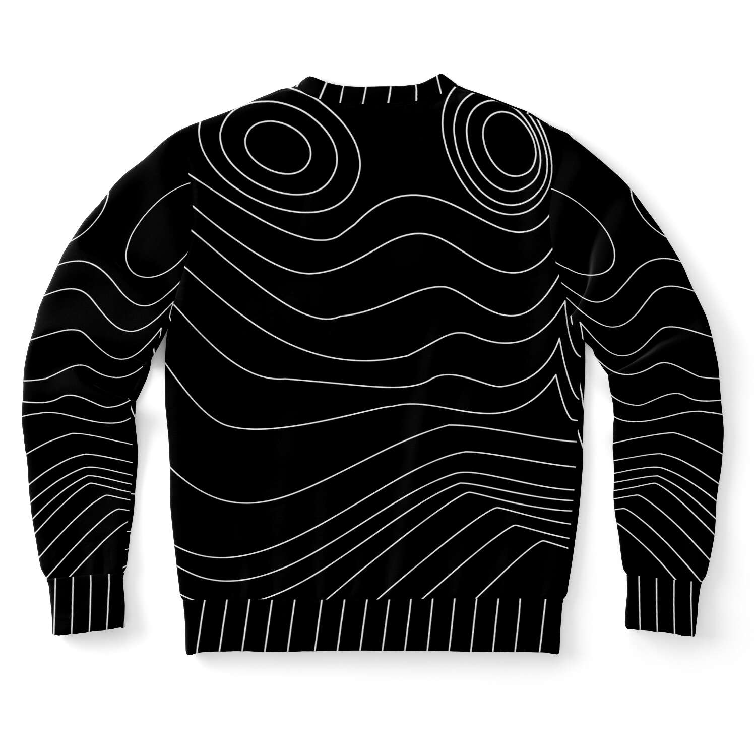 65 MCMLXV Unisex Black Digital Face Topography Print Sweatshirt - 65mcmlxv