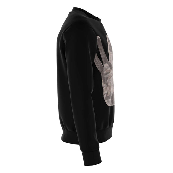 65 MCMLXV Unisex Black Giant Open Hand Print Sweatshirt - 65mcmlxv