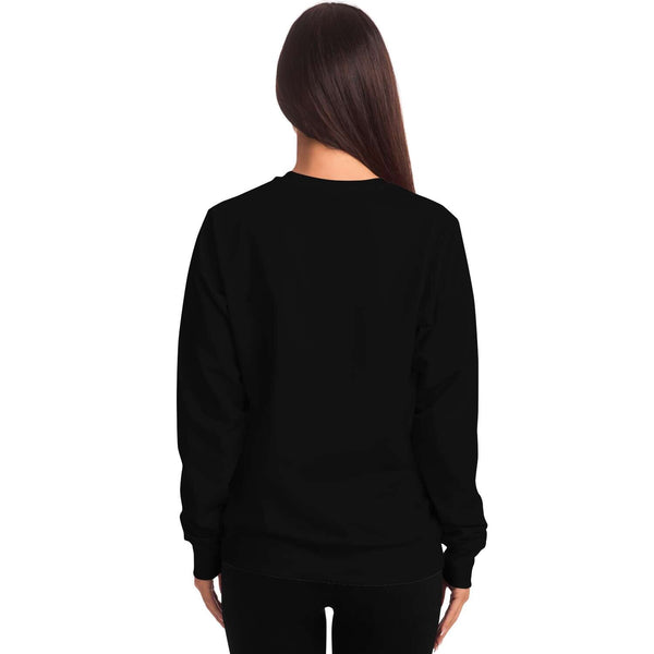 65 MCMLXV Unisex Black Optical Geometric Grid Print Sweatshirt - 65mcmlxv