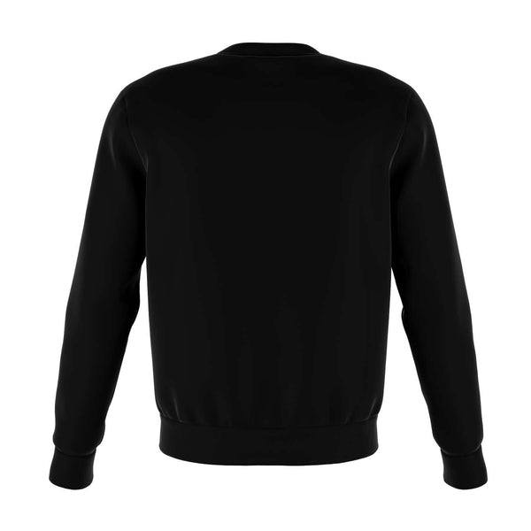 65 MCMLXV Unisex Black Optical Geometric Grid Print Sweatshirt - 65mcmlxv