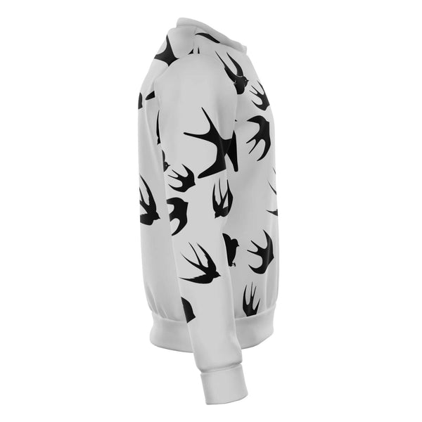 65 MCMLXV Unisex Black Swallows Print Sweatshirt - 65mcmlxv