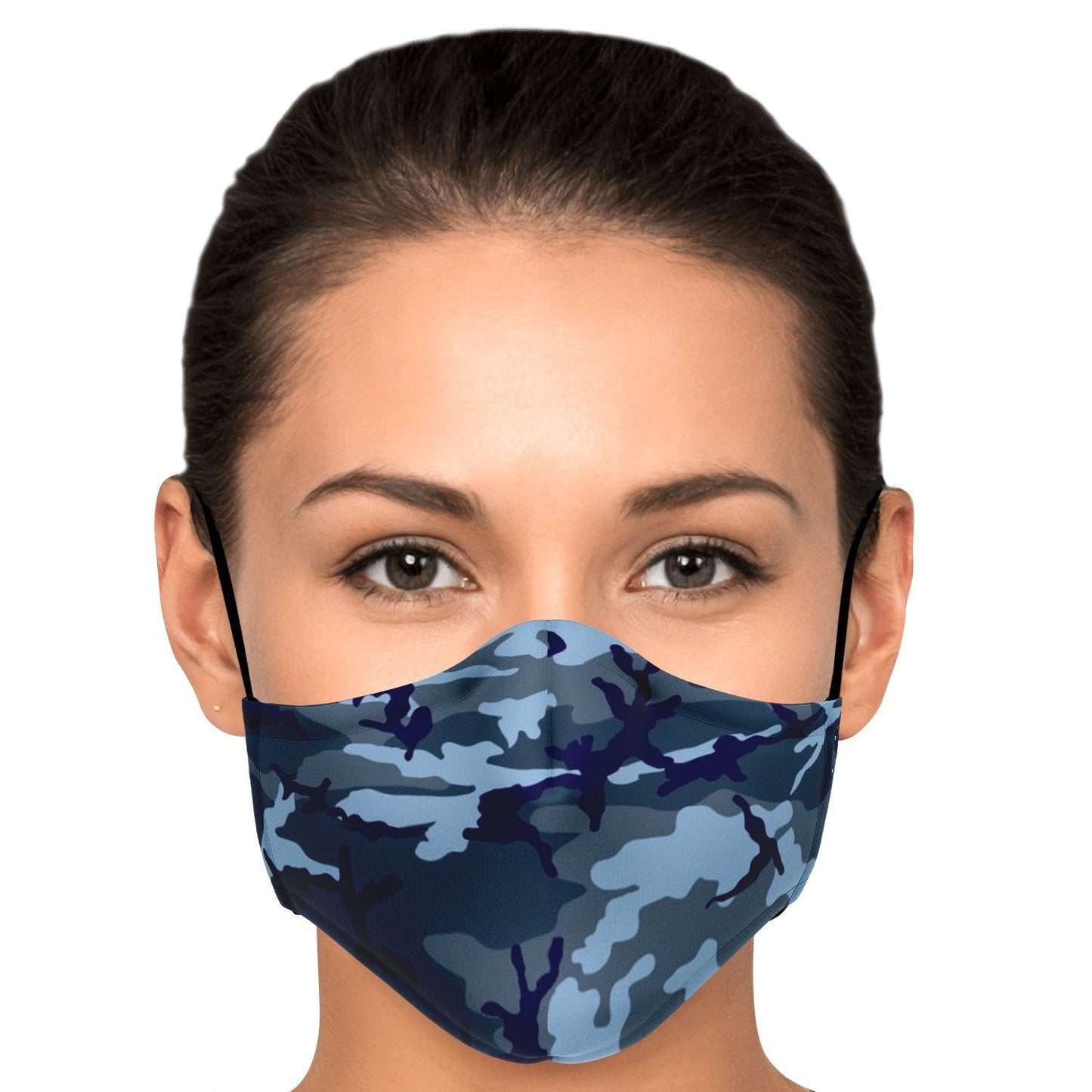 65 MCMLXV Unisex Blue Camouflage Print Face Mask - 65mcmlxv