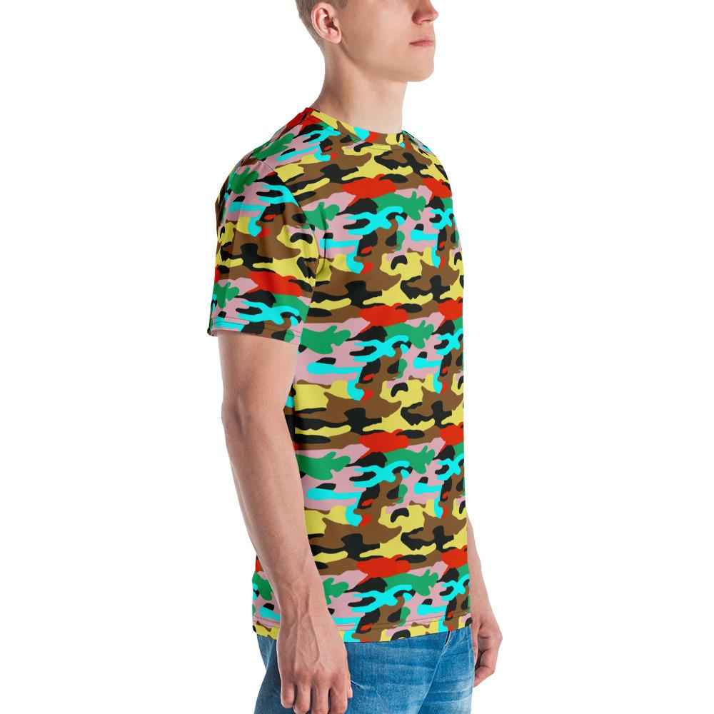 65 MCMLXV Unisex Bright Camouflage Print T-Shirt