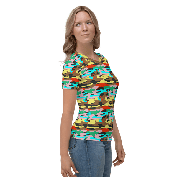 65 MCMLXV Unisex Bright Camouflage Print T-Shirt - 65mcmlxv