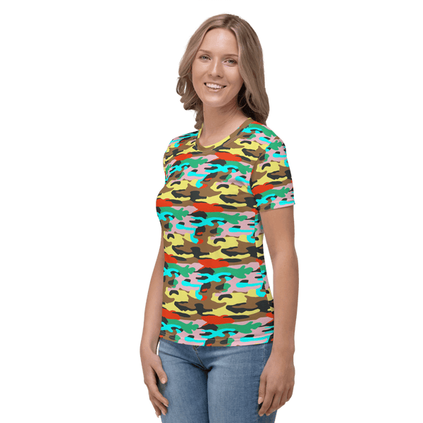 65 MCMLXV Unisex Bright Camouflage Print T-Shirt - 65mcmlxv