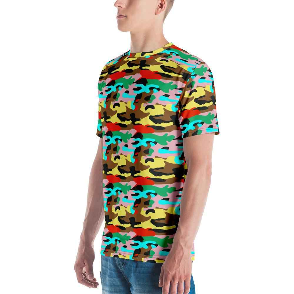 65 MCMLXV Unisex Bright Camouflage Print T-Shirt
