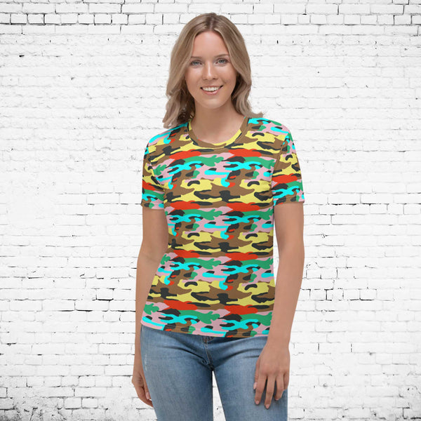 65 MCMLXV Unisex Bright Camouflage Print T-Shirt - 65mcmlxv