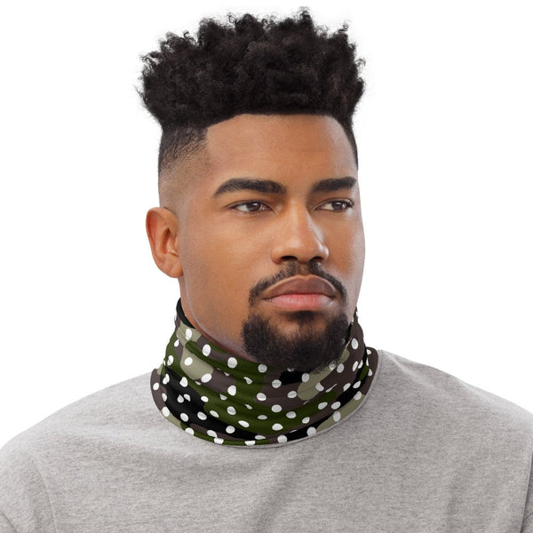 65 MCMLXV Unisex Camouflage Polka Dot Print Neck Gaiter - 65mcmlxv