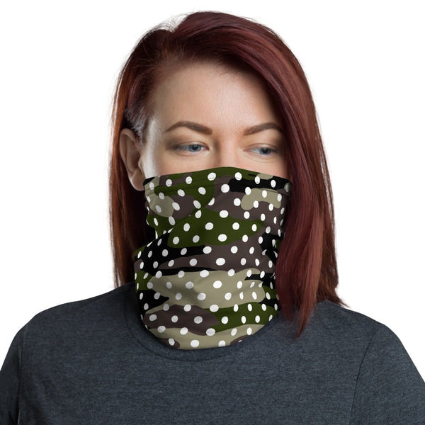 65 MCMLXV Unisex Camouflage Polka Dot Print Neck Gaiter - 65mcmlxv