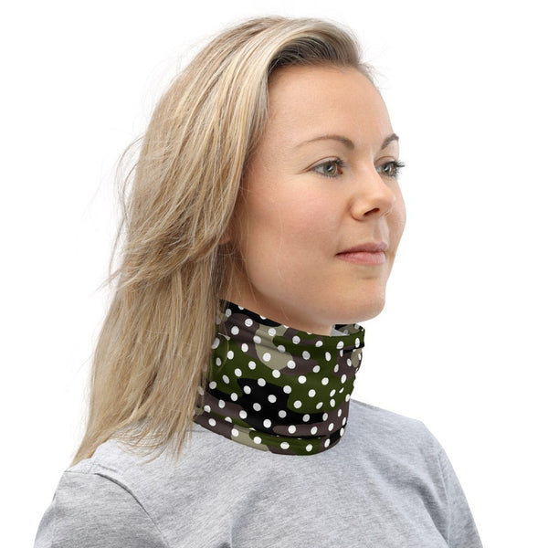 65 MCMLXV Unisex Camouflage Polka Dot Print Neck Gaiter - 65mcmlxv