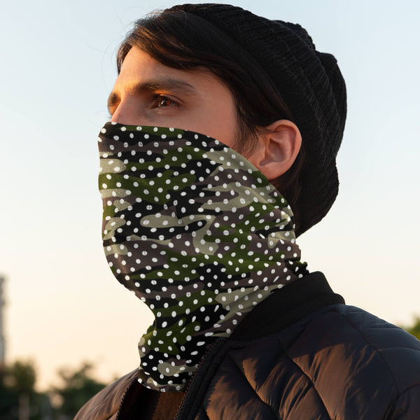 65 MCMLXV Unisex Camouflage Polka Dot Print Neck Gaiter - 65mcmlxv