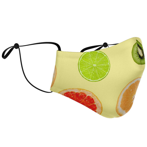 65 MCMLXV Unisex Citrus Fruit Toss Print Face Mask - 65mcmlxv
