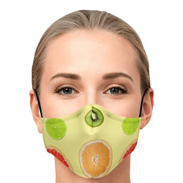 65 MCMLXV Unisex Citrus Fruit Toss Print Face Mask - 65mcmlxv