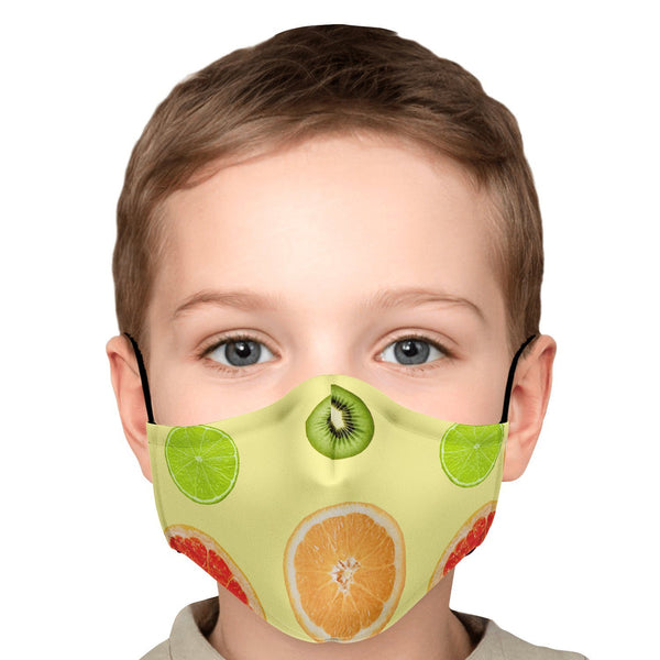 65 MCMLXV Unisex Citrus Fruit Toss Print Face Mask - 65mcmlxv