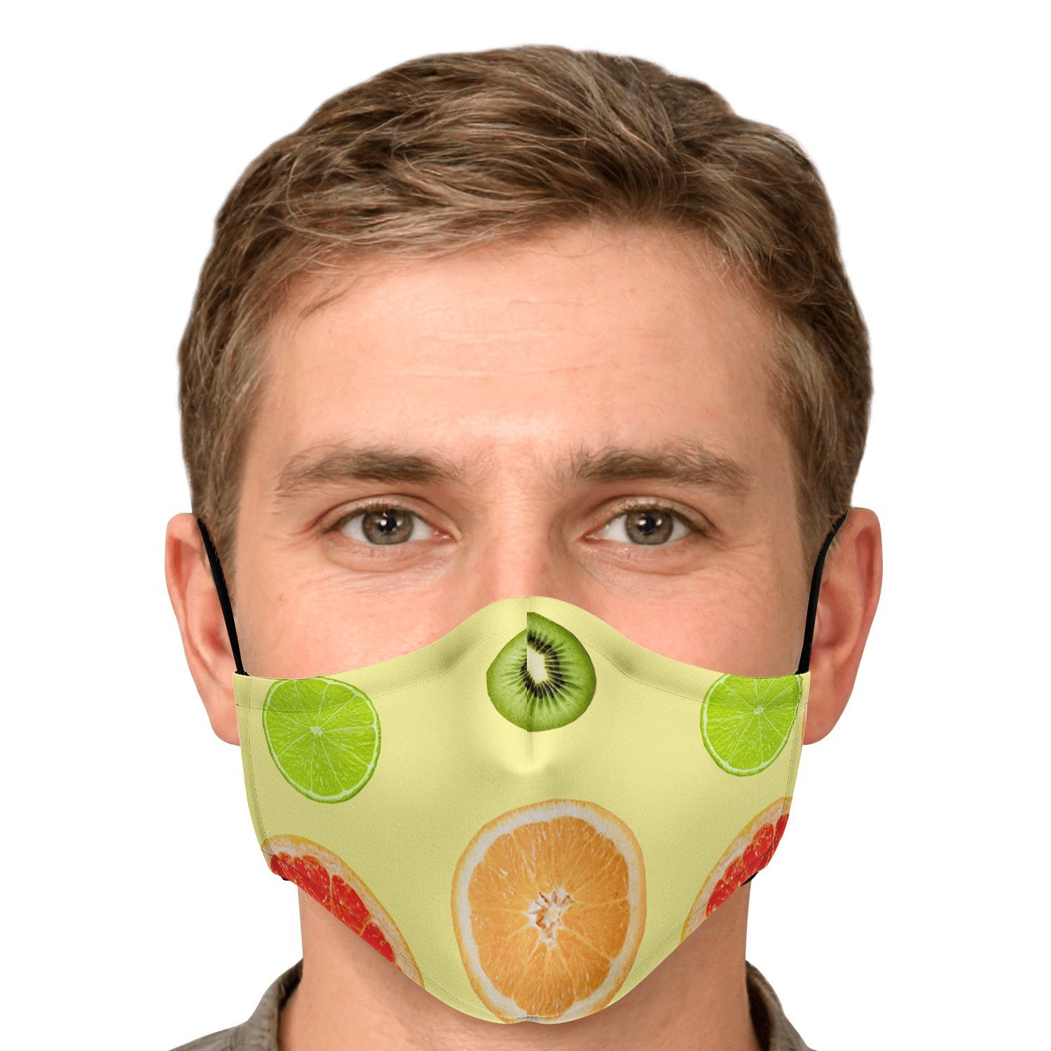 65 MCMLXV Unisex Citrus Fruit Toss Print Face Mask - 65mcmlxv