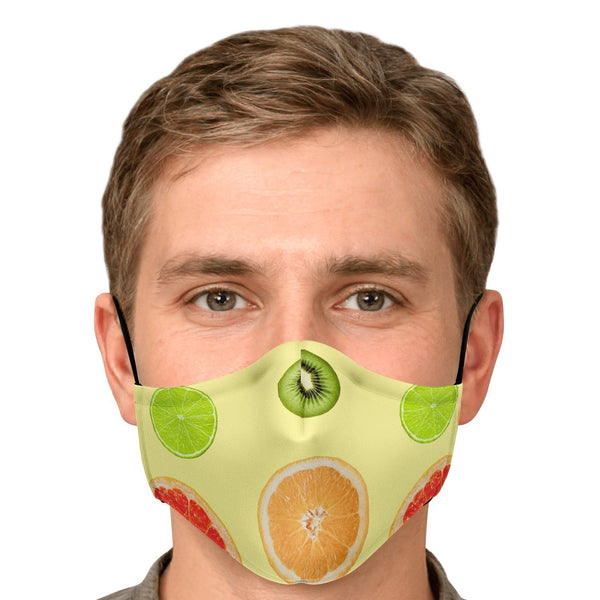 65 MCMLXV Unisex Citrus Fruit Toss Print Face Mask - 65mcmlxv