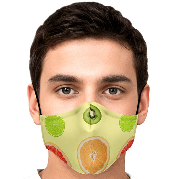 65 MCMLXV Unisex Citrus Fruit Toss Print Face Mask - 65mcmlxv
