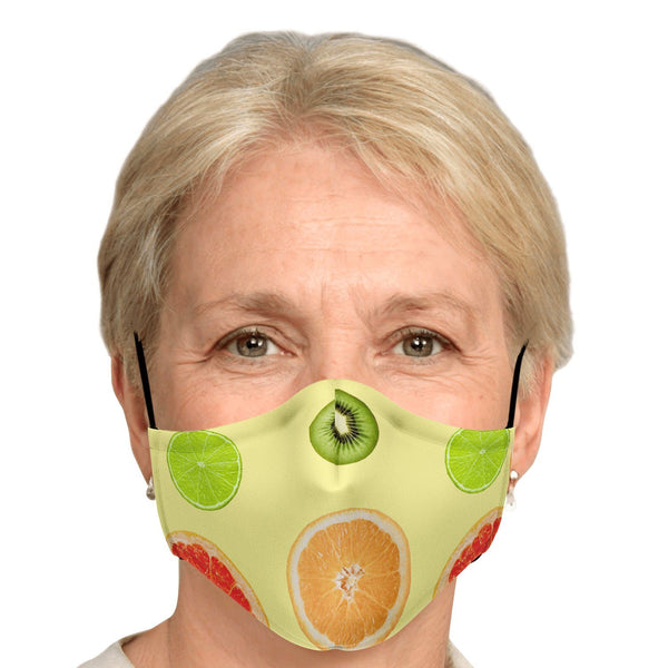 65 MCMLXV Unisex Citrus Fruit Toss Print Face Mask - 65mcmlxv
