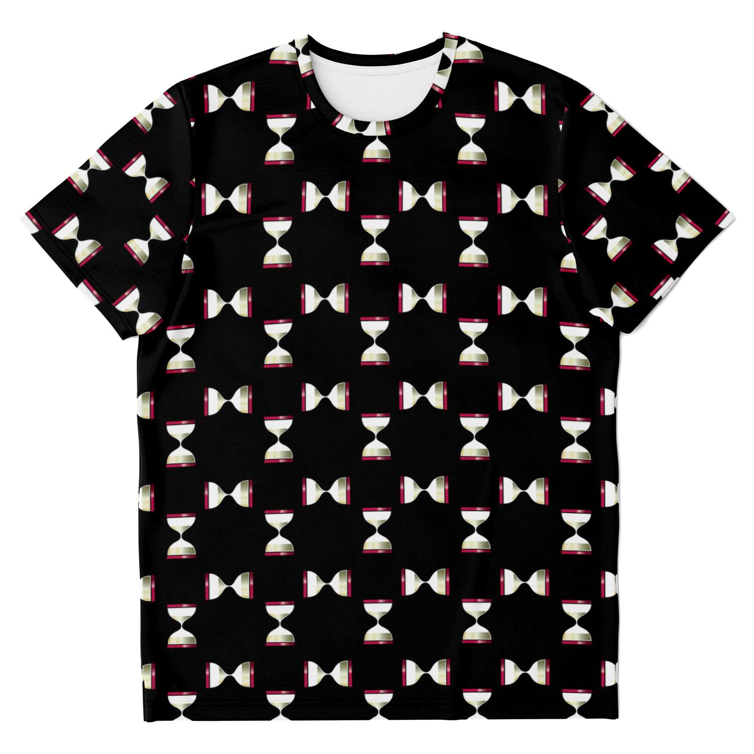 65 MCMLXV Unisex Cosplay Black Hourglass Print T-Shirt - 65mcmlxv