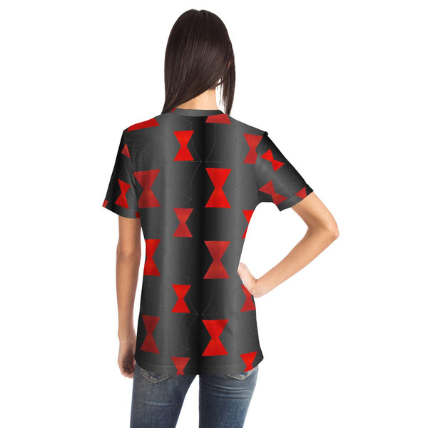 65 MCMLXV Unisex Cosplay Black Widow Spider Symbol Web Print T-Shirt - 65mcmlxv